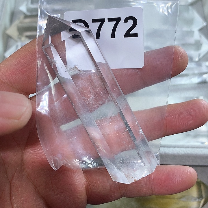 水晶天然水晶柱子D772未镶嵌让*吹