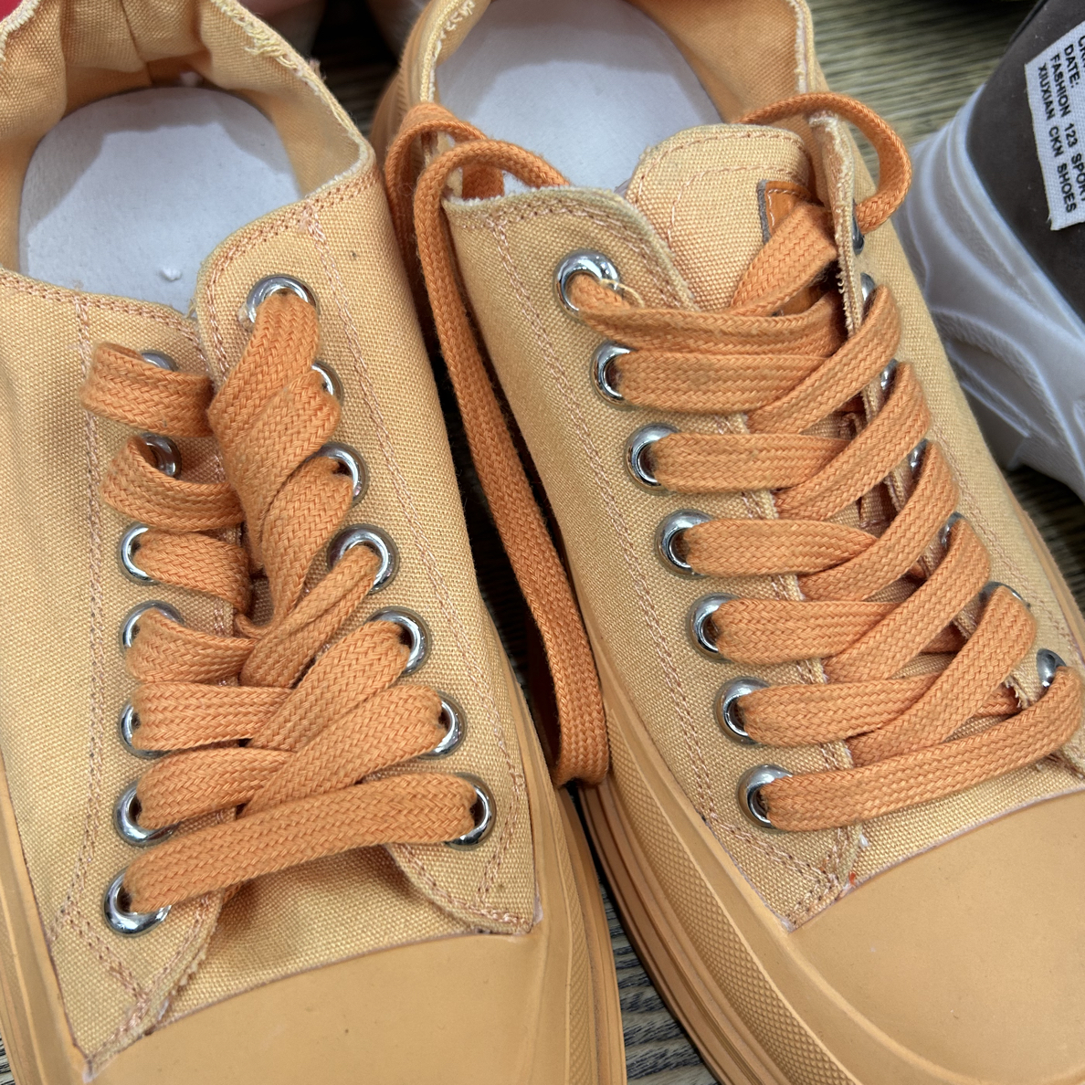 鞋男百搭潮舒适休闲系带帆布鞋男女