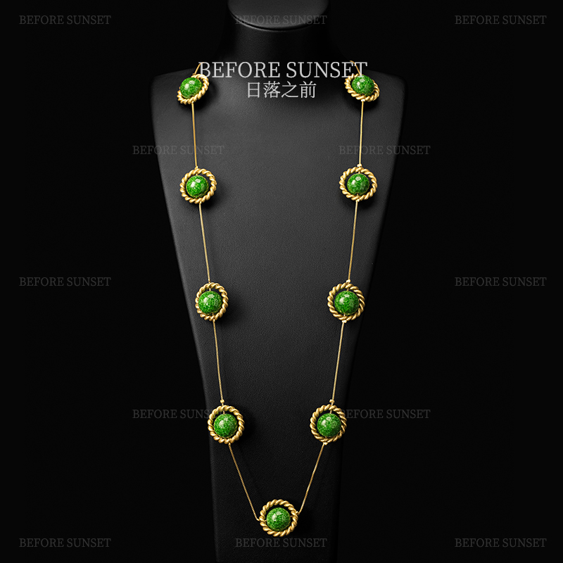 纯铜项链 【竹节金缠】项链 日落之前