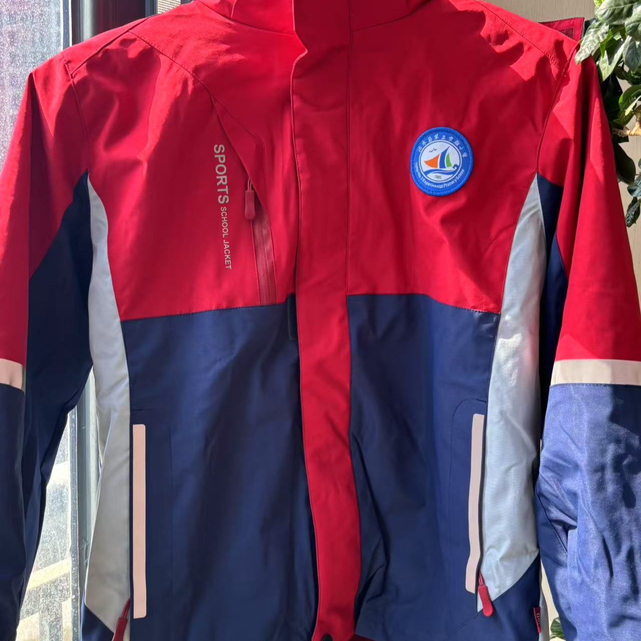 红色冲锋衣同款上衣带内胆