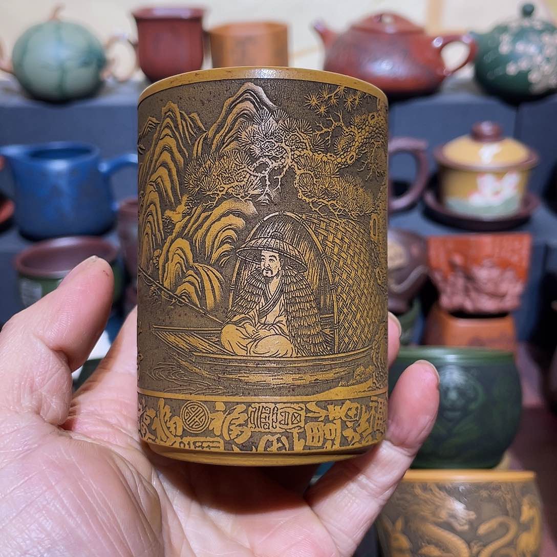 原矿紫砂手工主人杯