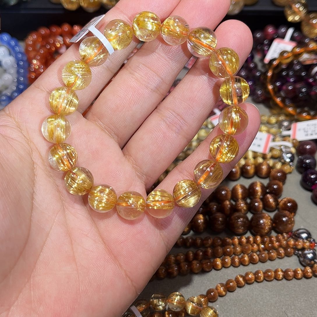 水晶手链未镶嵌钛晶手串