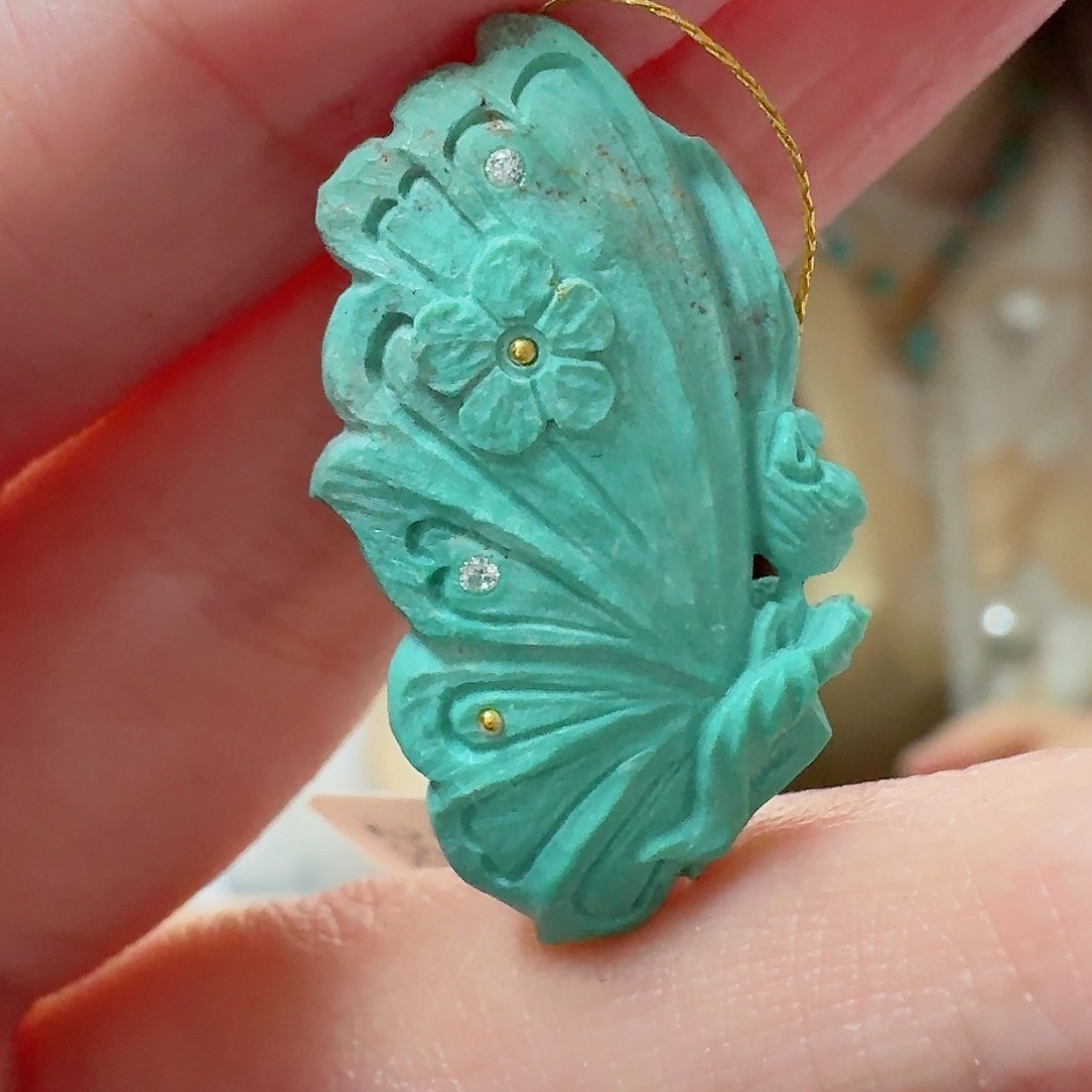 绿松石珠宝奇石未镶嵌