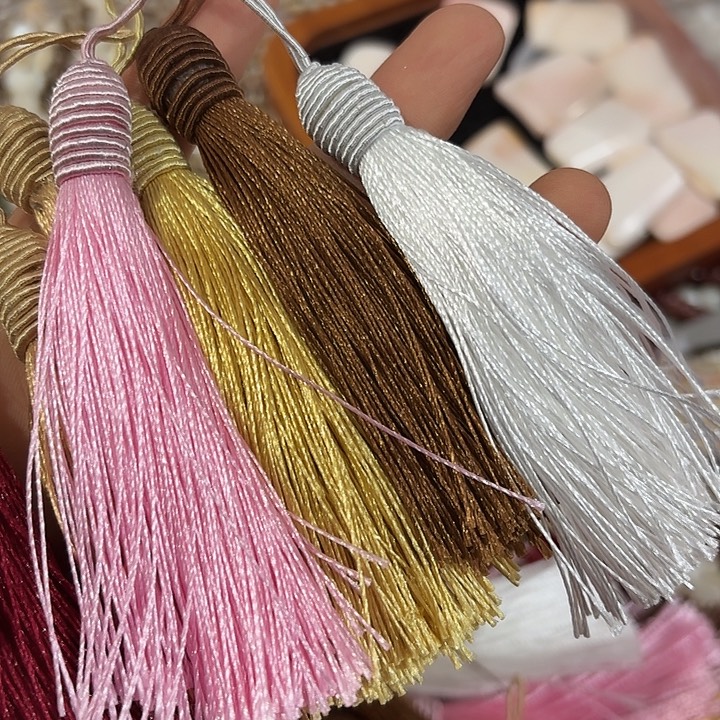 玛瑙/玉髓合金珠宝半成品30个大号流苏颜色混款随机