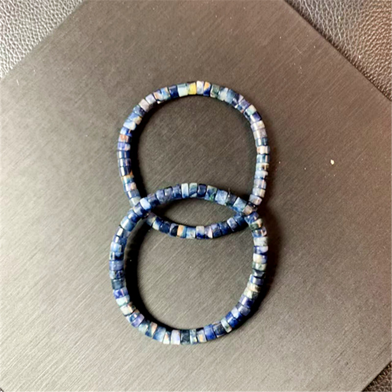 蓝药片手串4.5-5.5M手串s537多样性发一