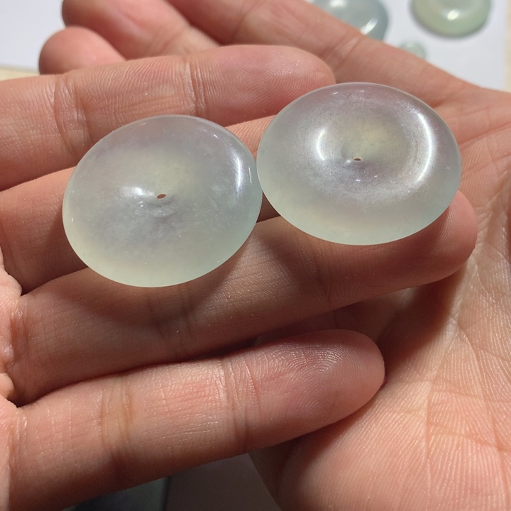 翡翠颈饰未镶嵌天然翡翠平安扣定金