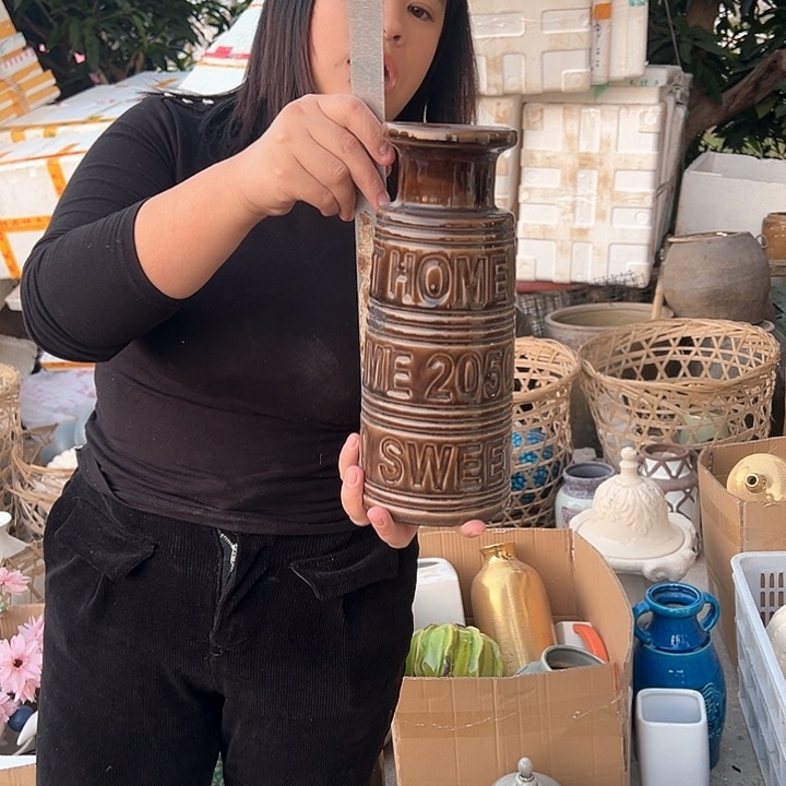 瓶高度27厘米口径8厘米微瑕捡漏