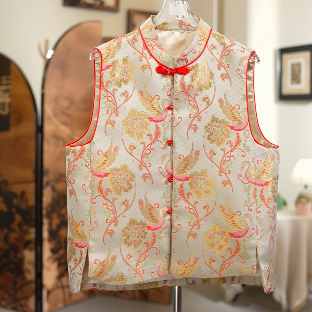 【花天鹅-四季款】轻奢新中式国风百搭四季新款马甲