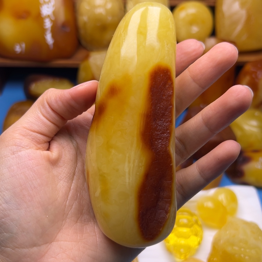 老***号定制琥珀未镶嵌琥珀蜜蜡