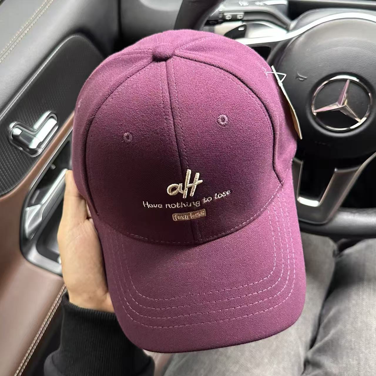 【加绒棒球帽】秋冬新款刺绣颗粒绒棒球帽