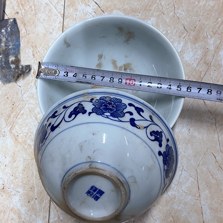 陶其他2个15.5厘米芙蓉花碗