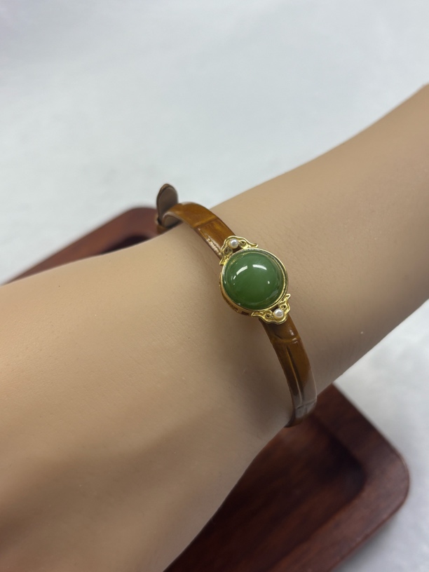 和田玉碧玉小绿豆两带手表款