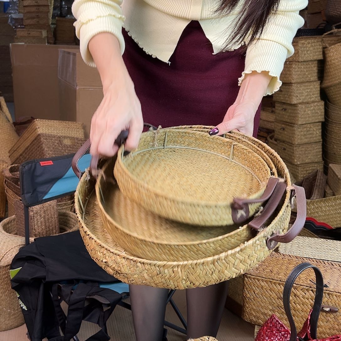 草编草编包/草编收纳盒微瑕疵