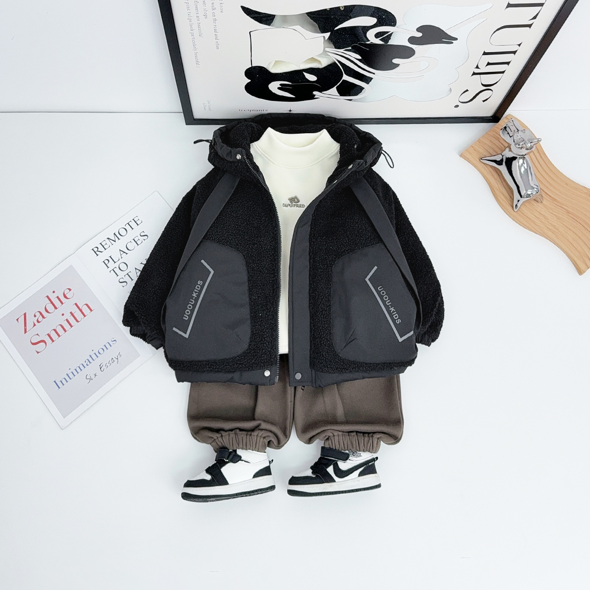 男童加厚外套秋冬款2025新款秋冬装儿童潮 BQ251223Y悠悠童话童装