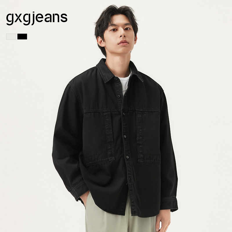 gxg.jeans男装 多色水洗牛仔衬衫外套男 25年春新品#J25DE93002