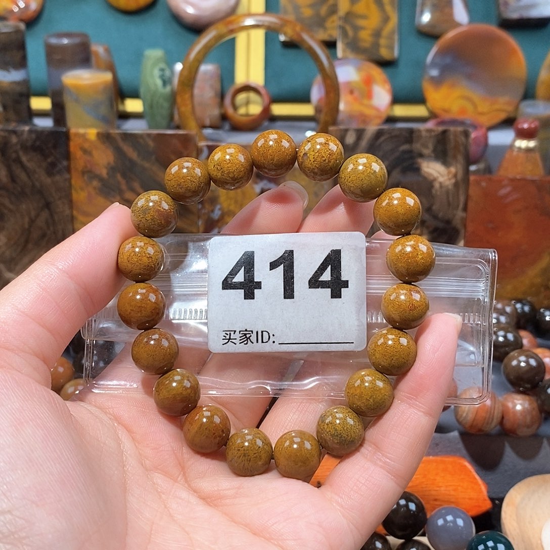 硅化玉天然北票硅化玉手串未镶嵌天然北票硅化玉手串