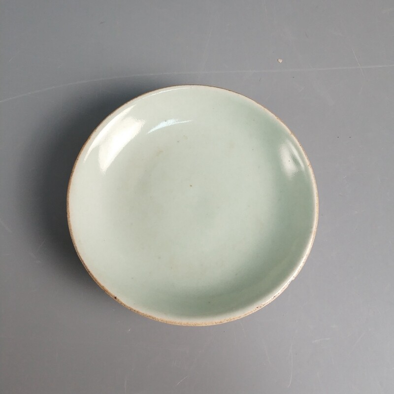 清道光 豆青釉盘-M25KZ003B88