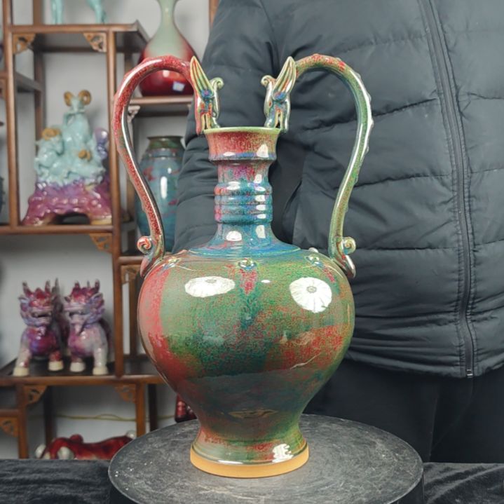 摆件神后镇钧瓷摆件