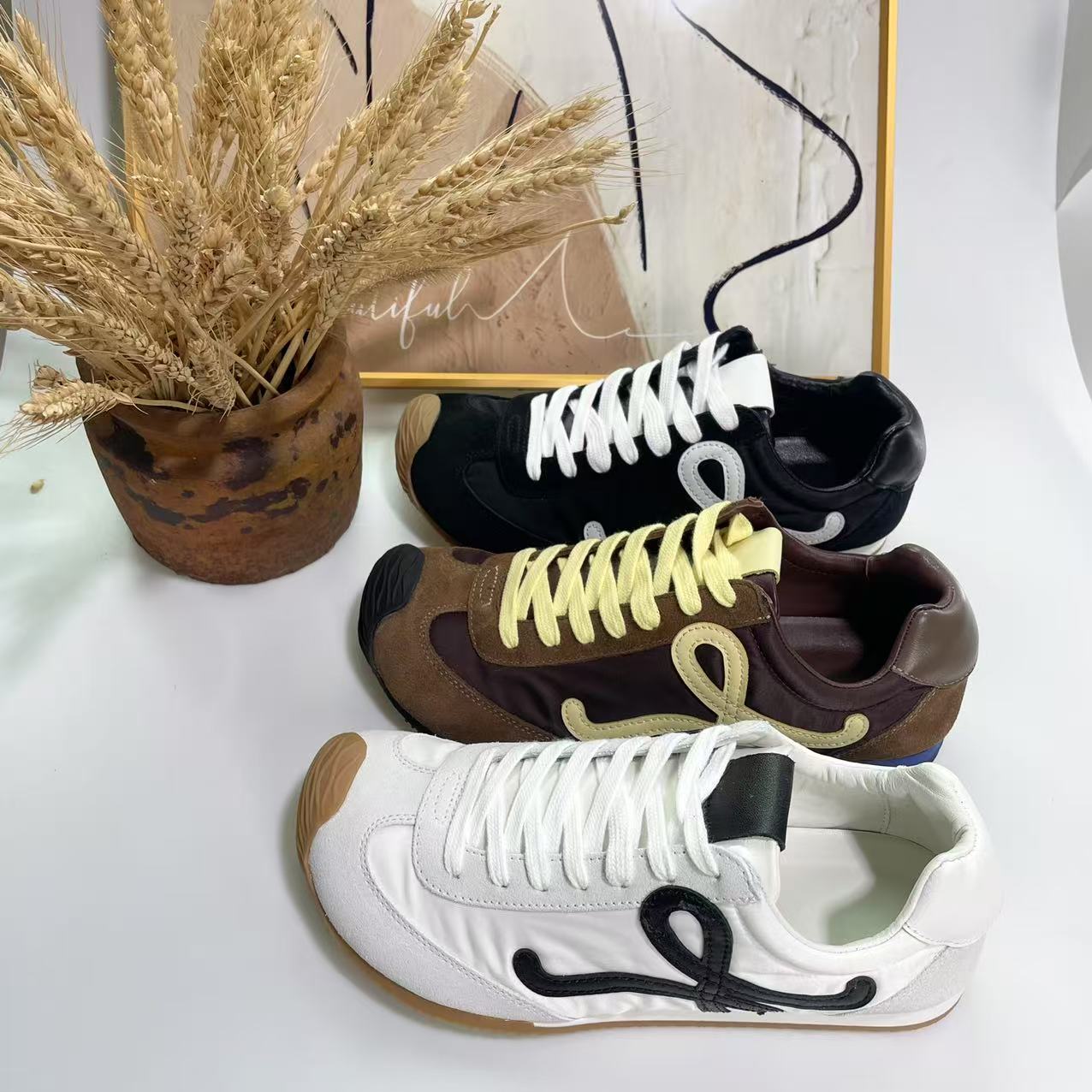 2025新款复古休闲阿甘运动歪头鞋丑萌德训鞋秋冬