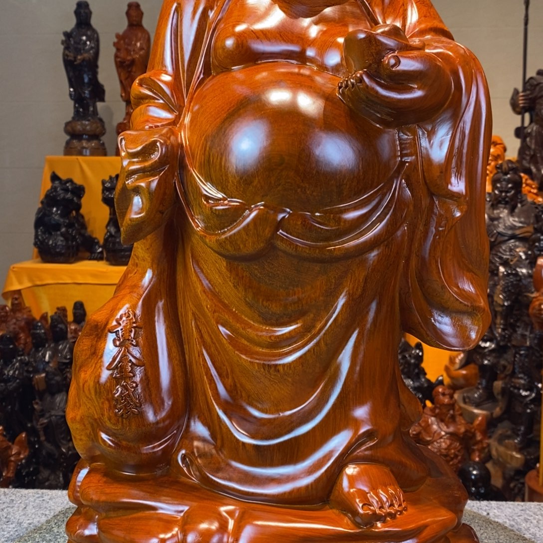 双***莉花梨木类满载而归弥勒佛