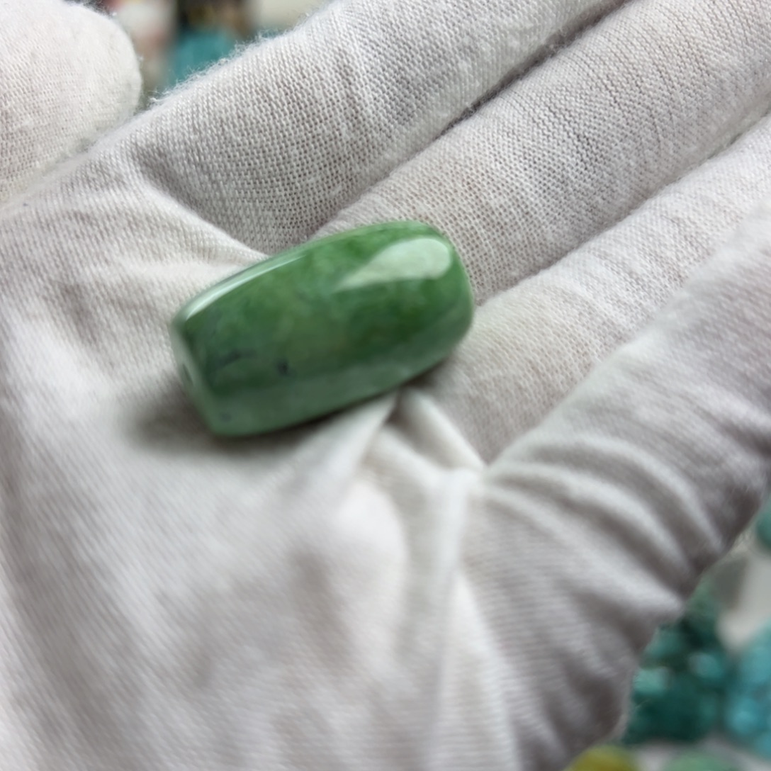 绿松石合金耳饰珠子