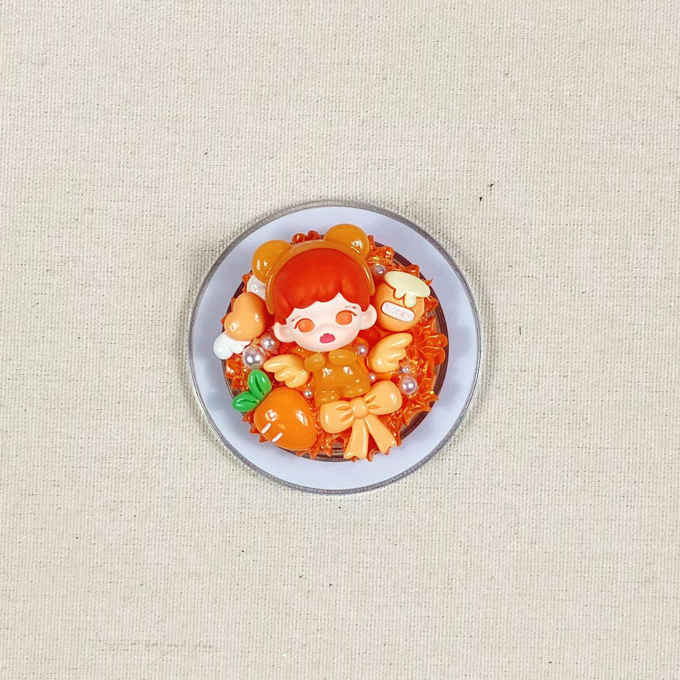 正版萌粒磁吸转转无线充支架