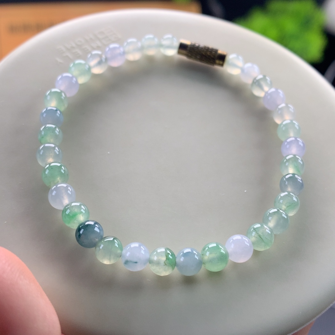 翡翠未镶嵌手链卡5