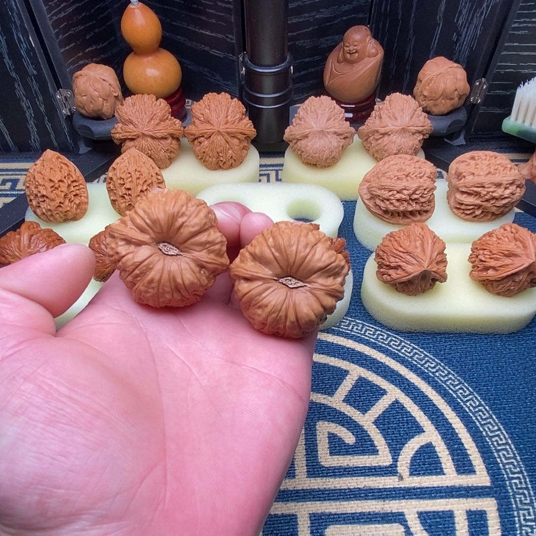 昨***好文玩核桃吊坠南瓜墩43尺