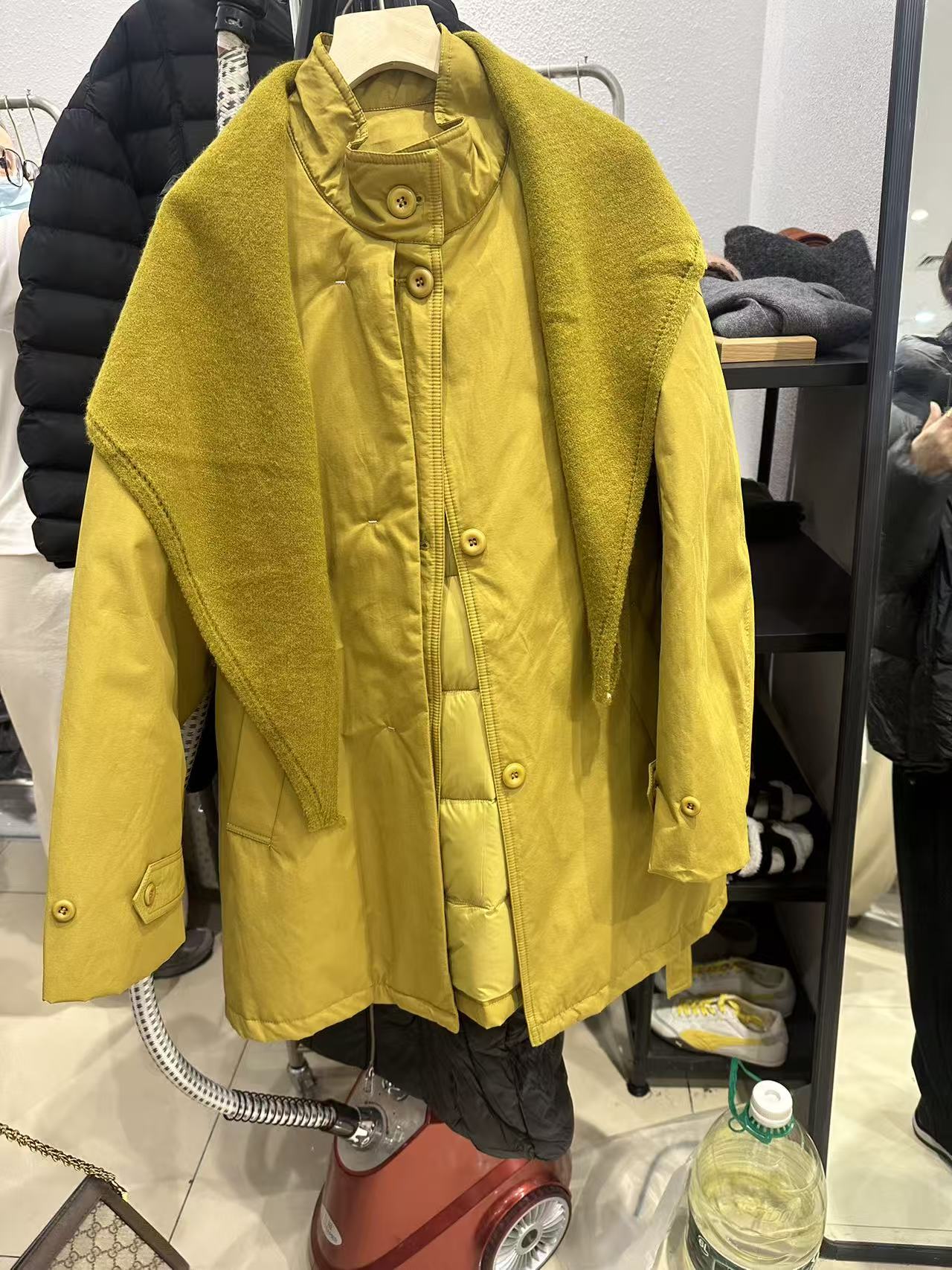 立领中长款暗扣常规宽松型短款上衣时尚秋冬