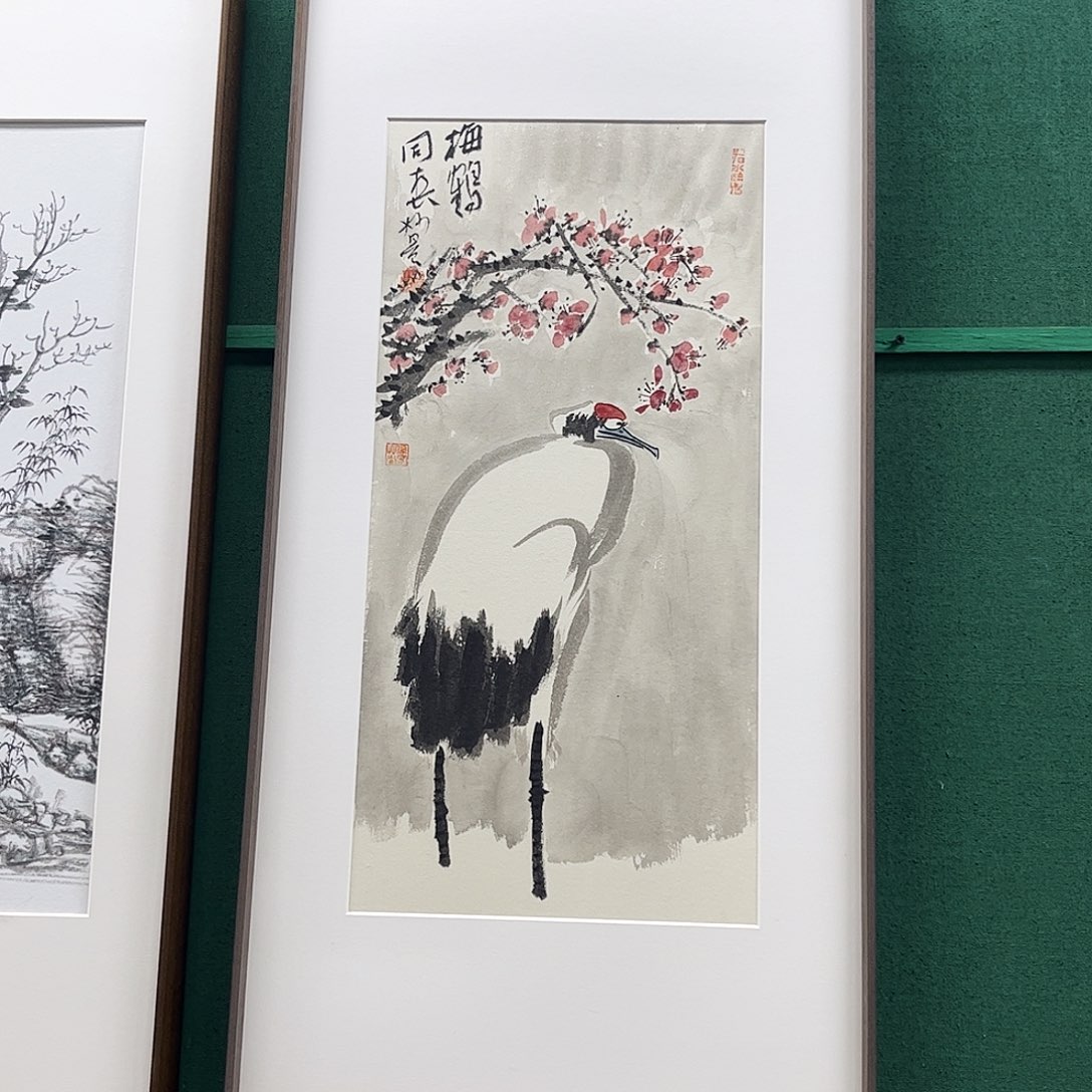 国画董老师作品带框