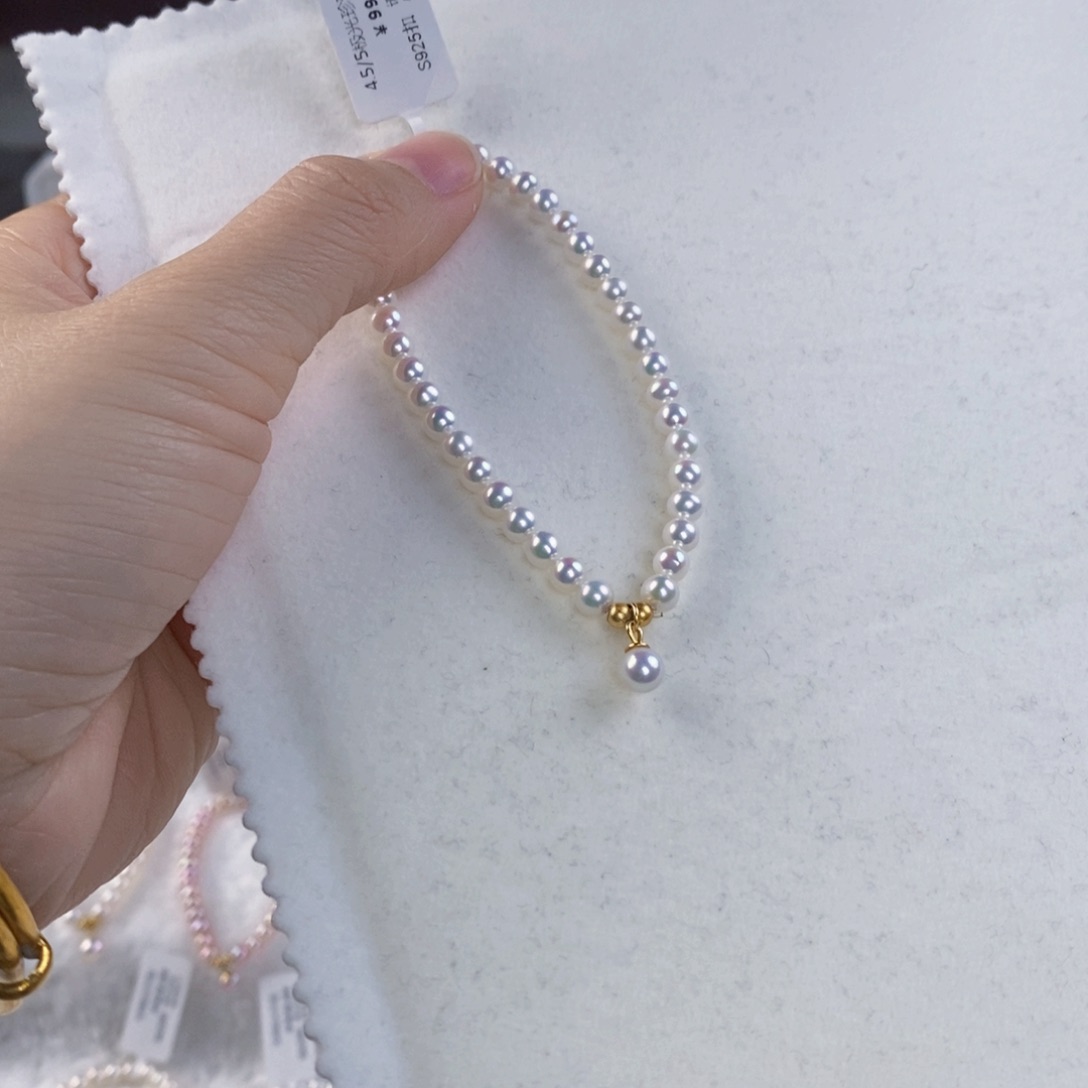 淡水珍珠手绳银S925镶嵌