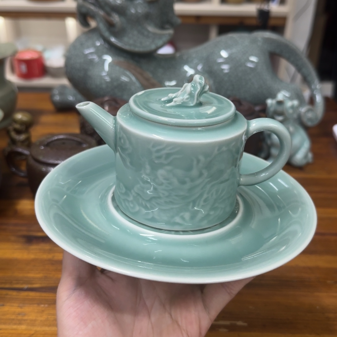 小仲青瓷茶具微瑕1154