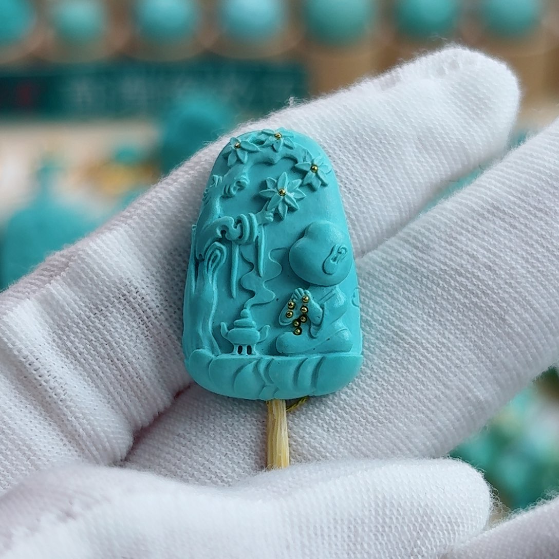 绿松石未镶嵌珠宝奇石