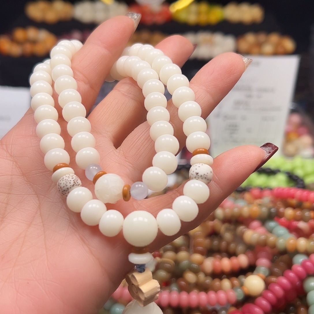 吴***≦菩提根/象牙果手串双圈1条