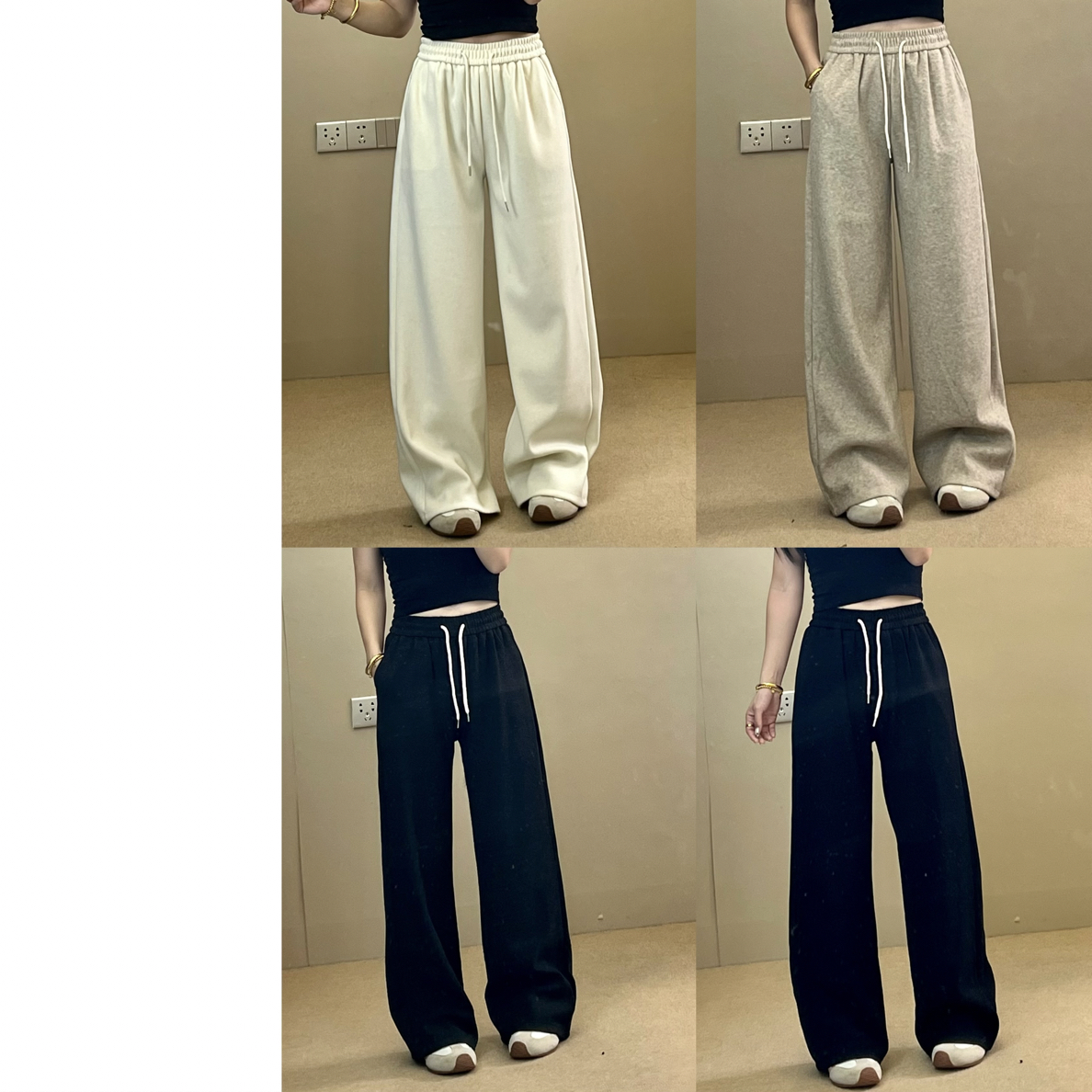 巨显瘦阔腿裤 羊绒阔腿裤2025