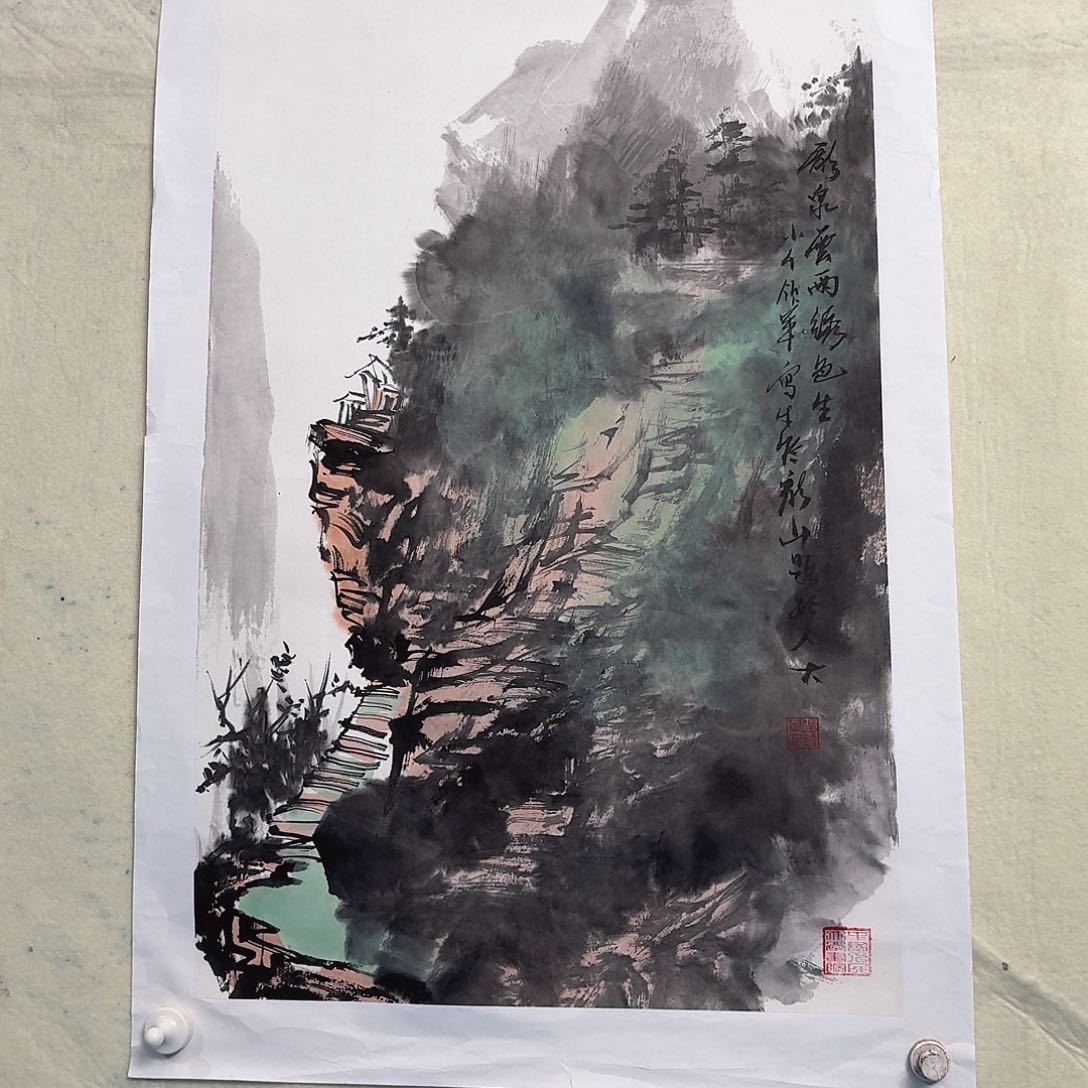 国画写生作品山水19