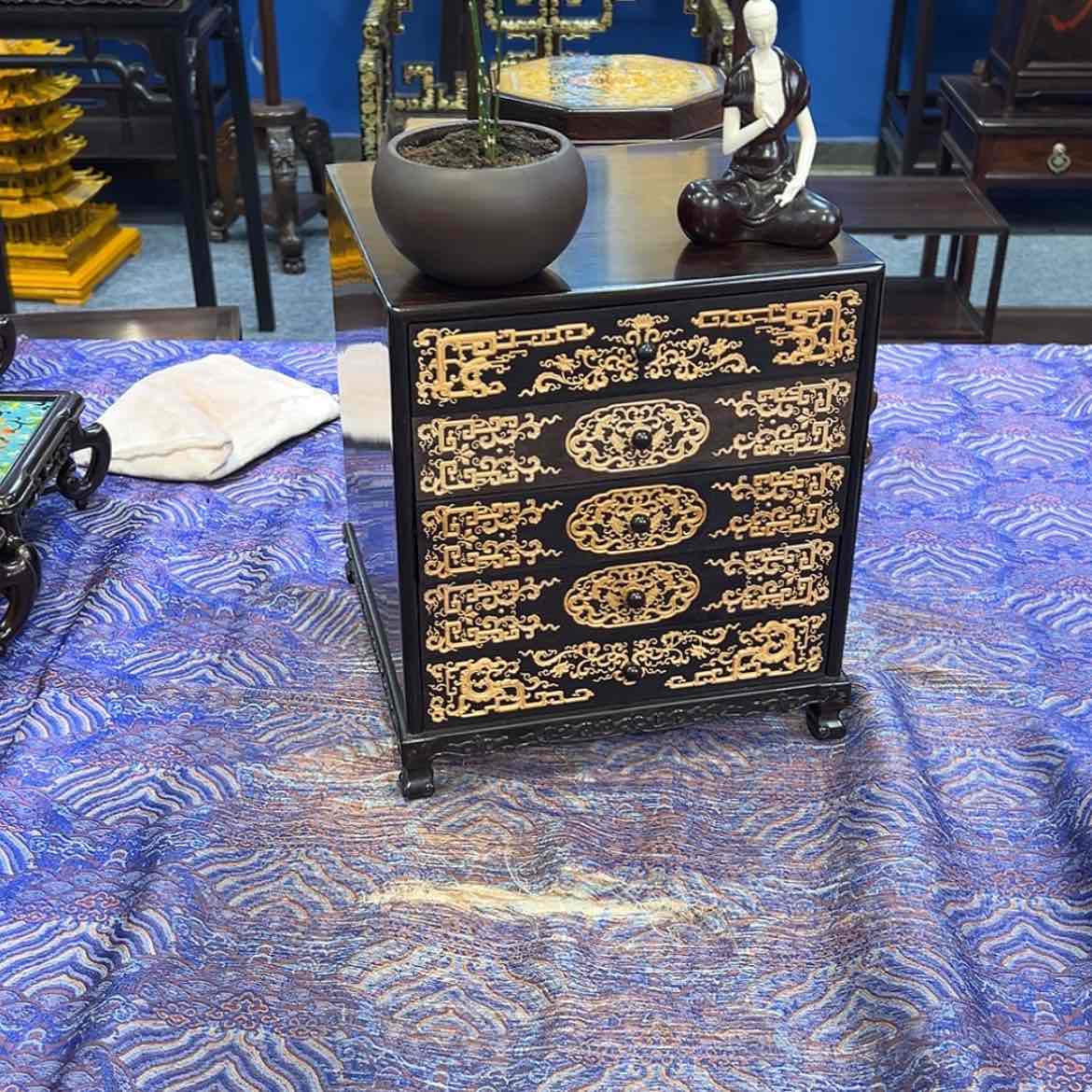 【闪购商品】黑酸枝木类成套家具茶柜