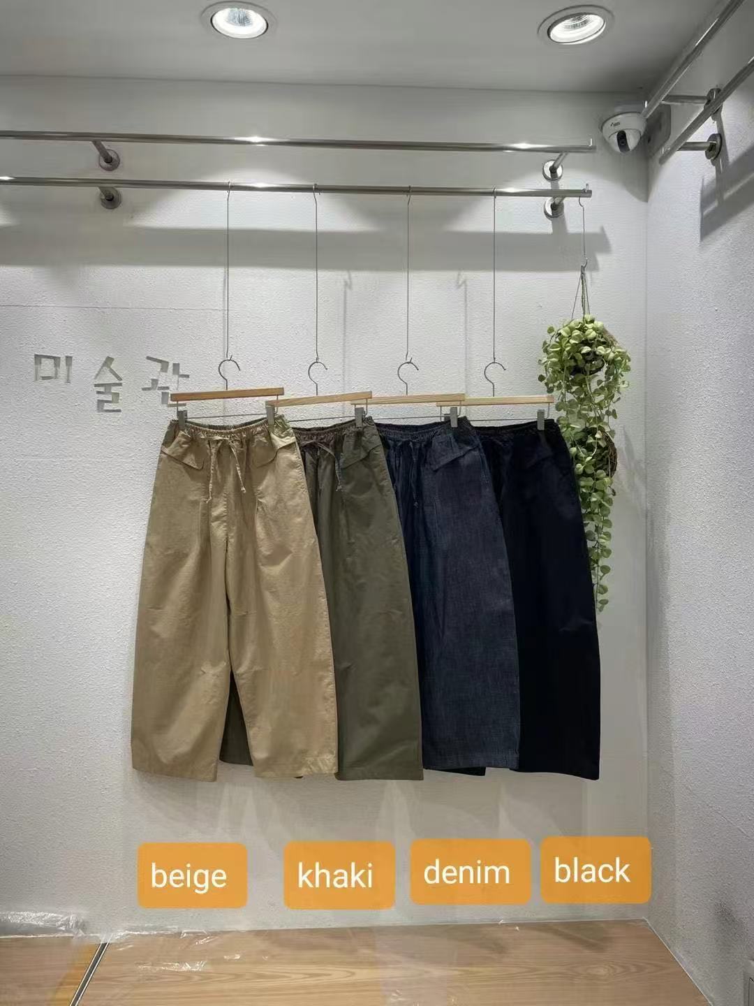 【奈野喜】韩国正品代购 /ga翻盖布裤【NO退NO换】