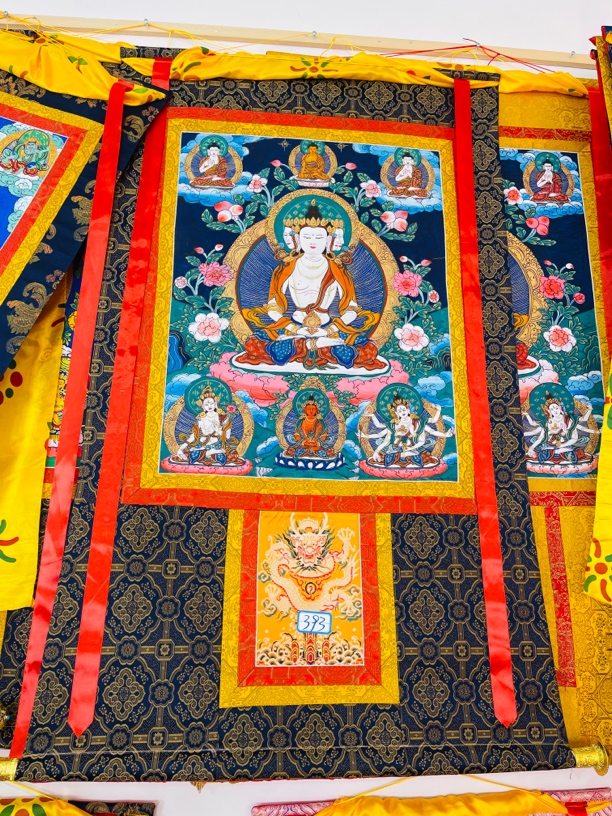 热贡精品唐卡大日如来手绘393