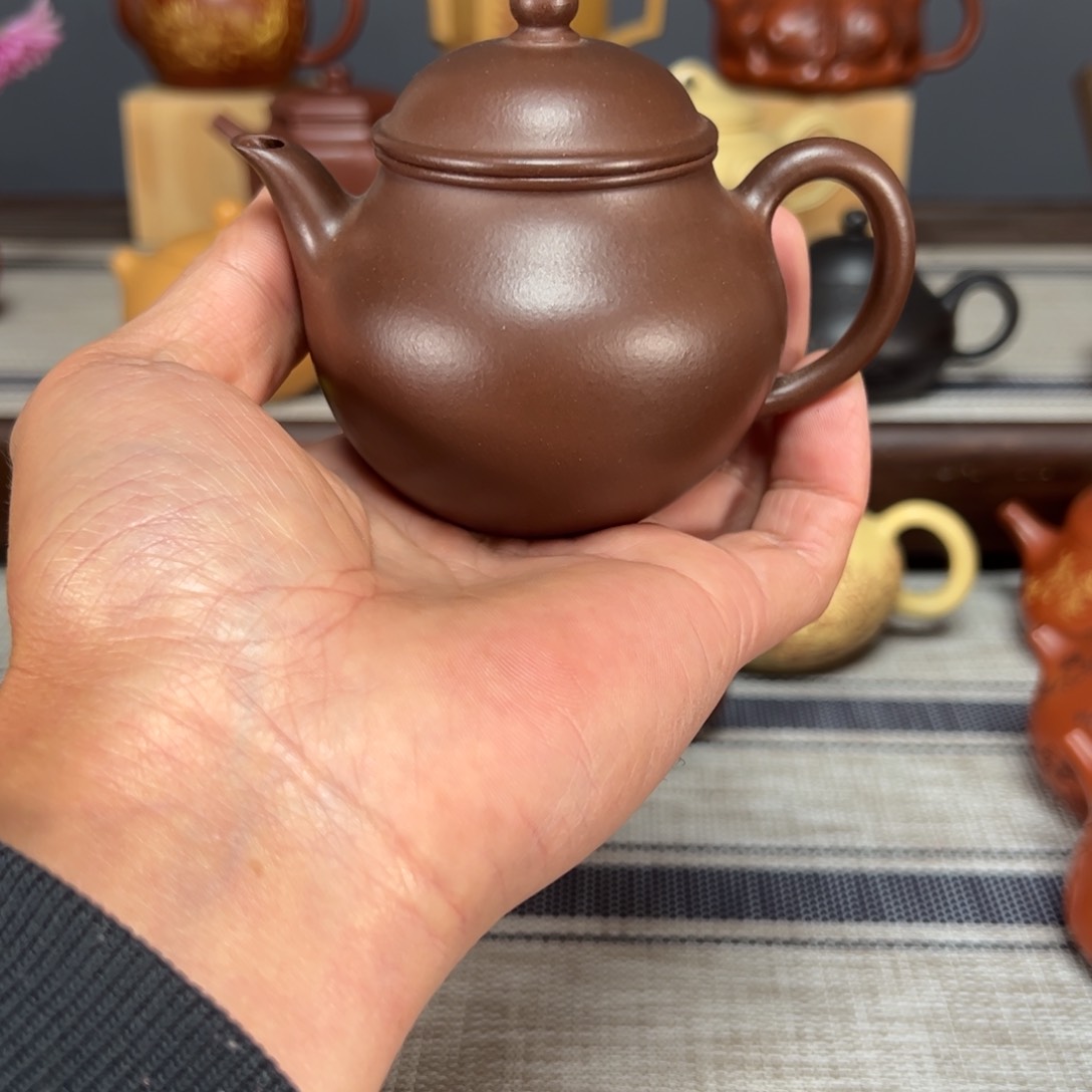 茶壶紫砂马*燕原矿紫泥秋水容量160c c