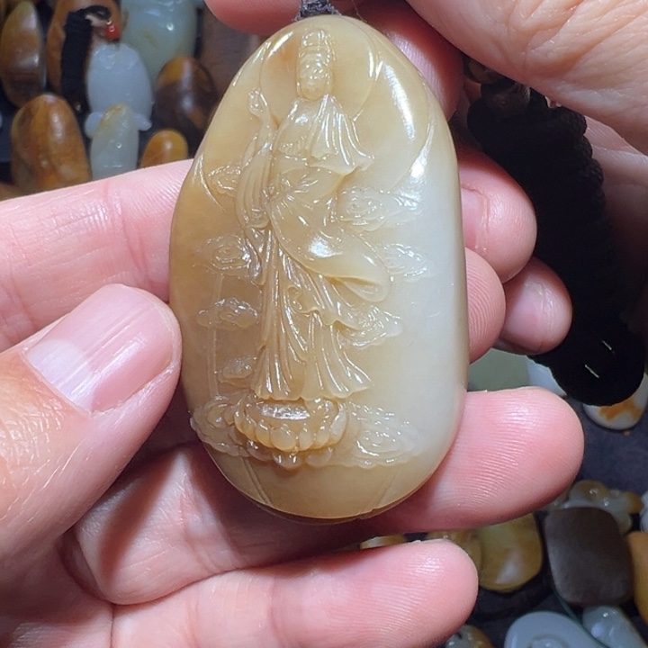 和田玉吊坠(不含链)未镶嵌