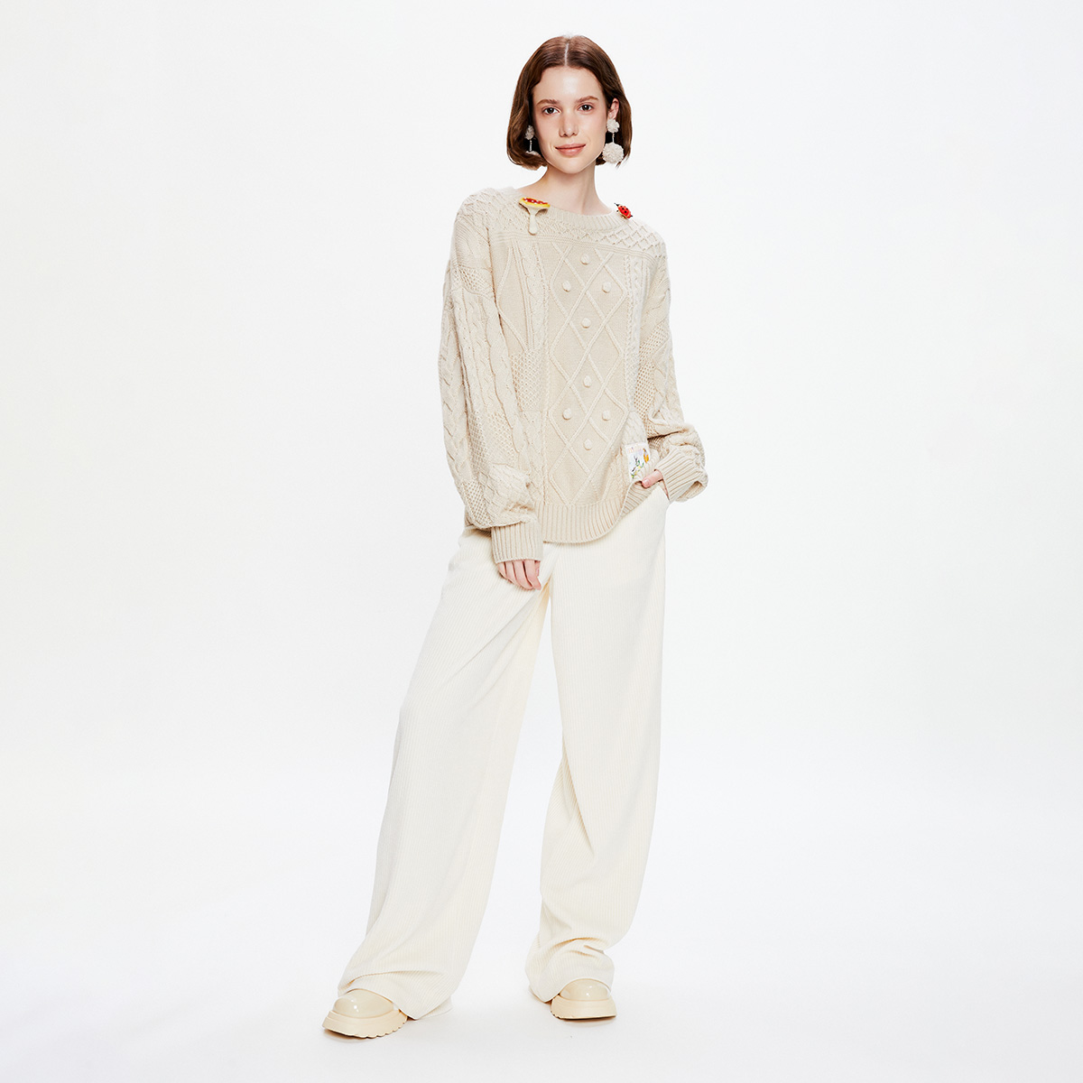 mithwoeld【新品福利】女装长裤纯色百搭保暖W1EFS4802W2A