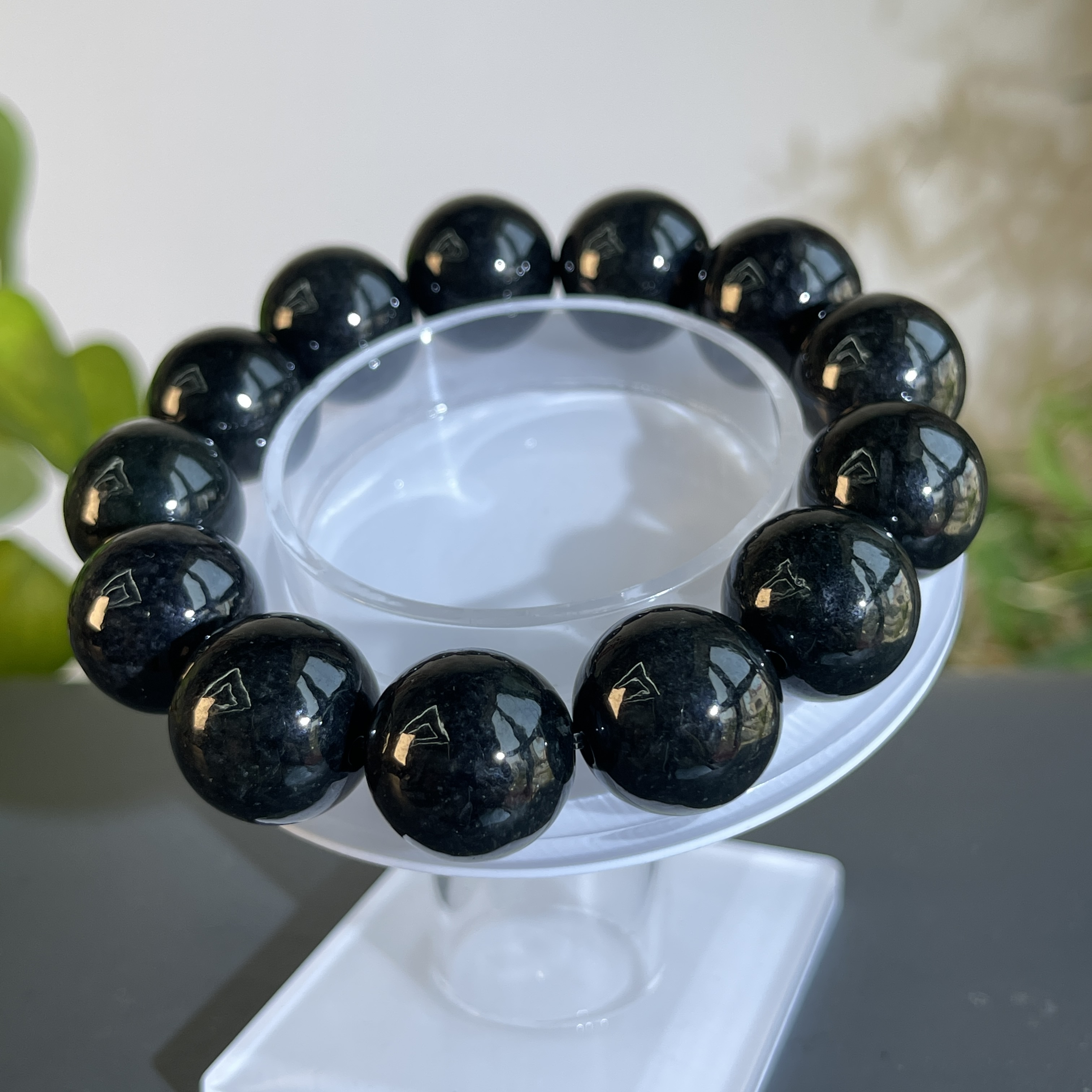 JXW13-017 天然缅甸A货翡翠 翡翠手串