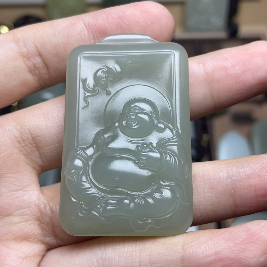 和田玉未镶嵌挂件