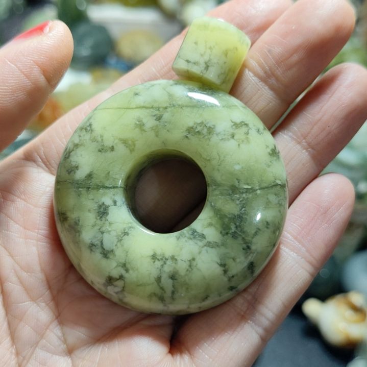 岫玉平安扣未镶嵌