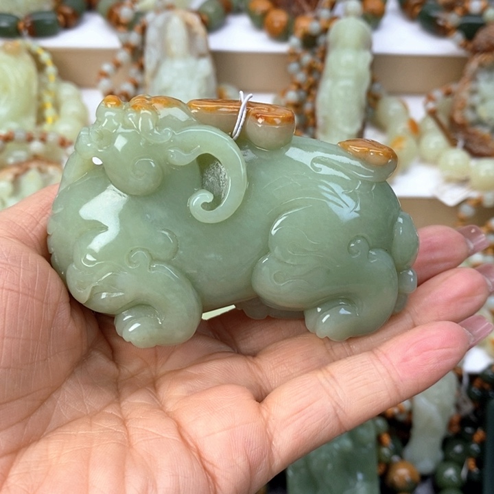 【闪购商品】透闪石质玉手把未镶嵌