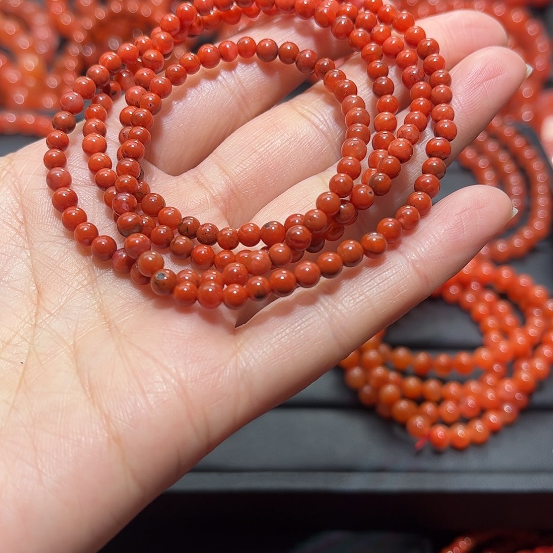 南红玛瑙手链未镶嵌