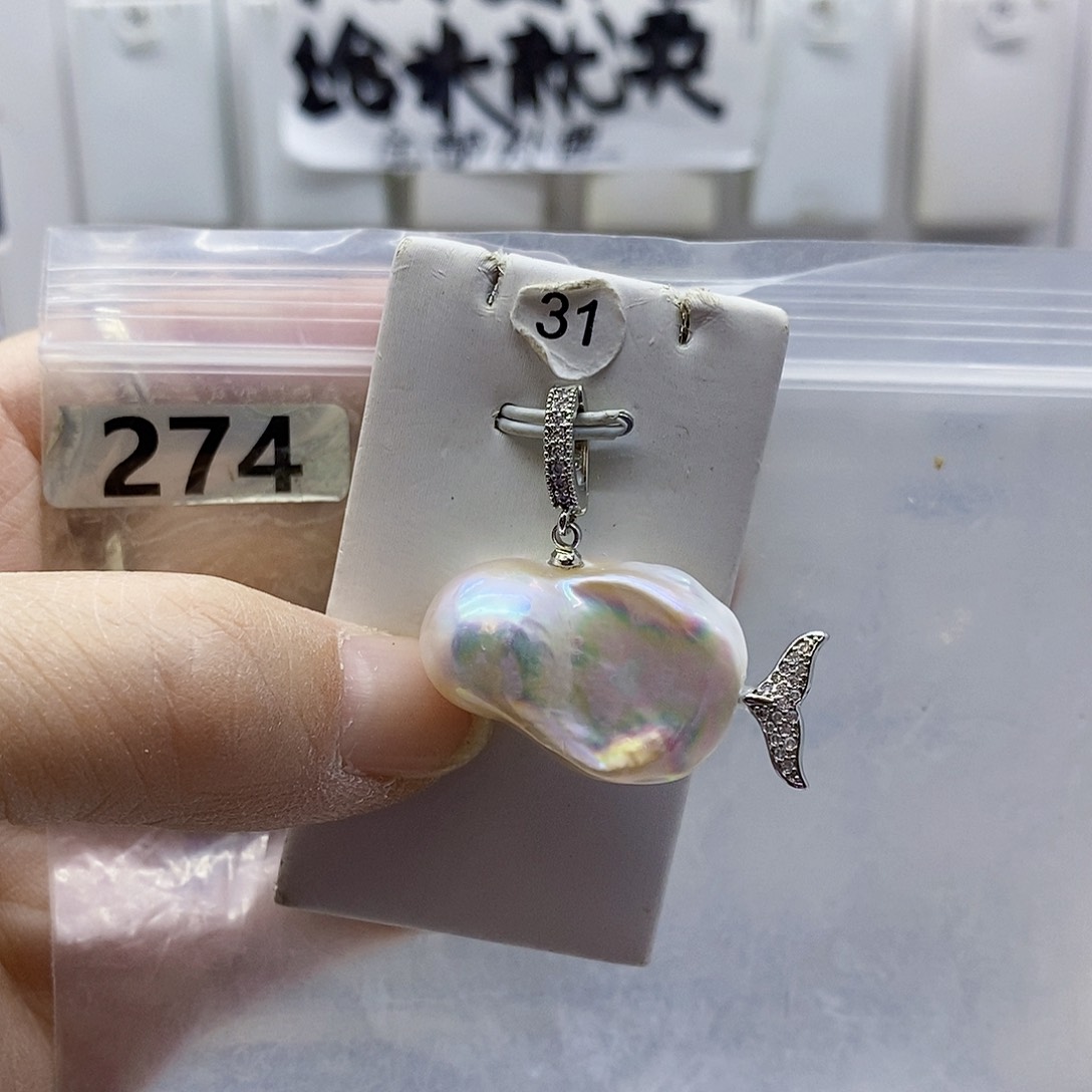 颈饰合金淡水珍珠