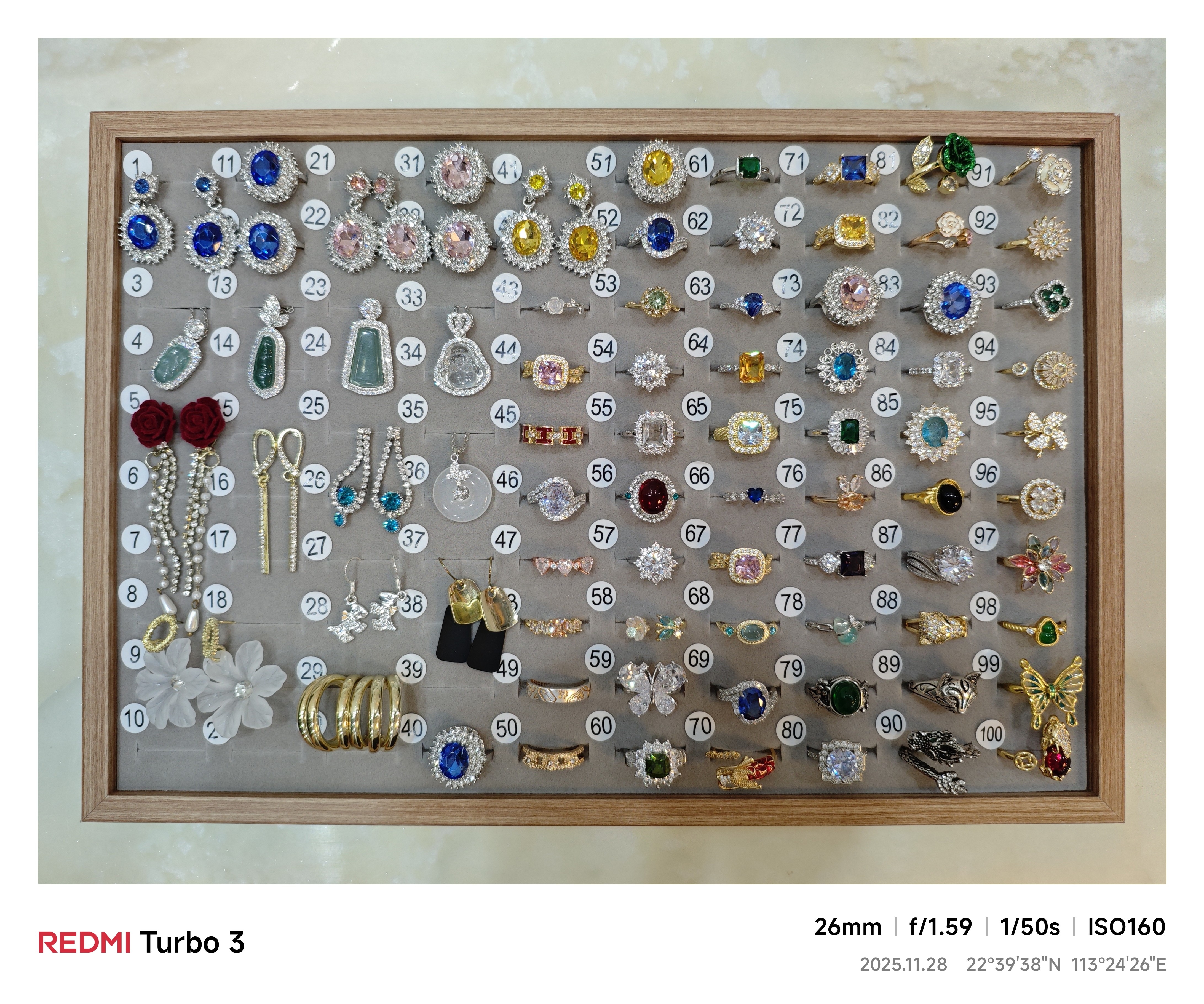 合金合成锆石仿水晶耳饰 合金耳环项链戒指女款复古精致个性饰品