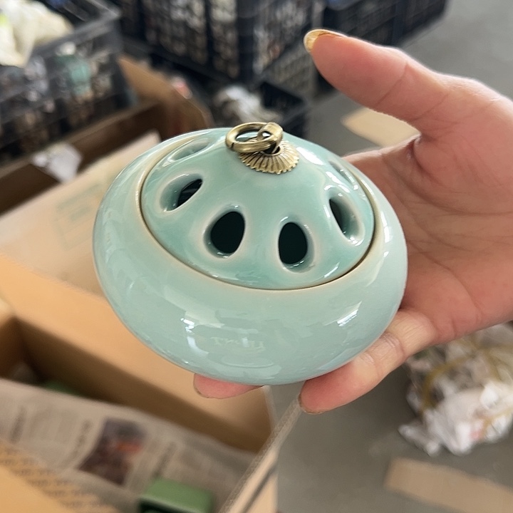 龙泉云间青瓷小米茶器